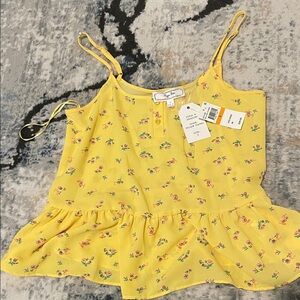 Hippie Rose Yellow Floral Top